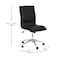 Flash Furniture Black Mid-Back Armless LeatherSoft Office Chair GO-21111-BK-GG - alternate 4